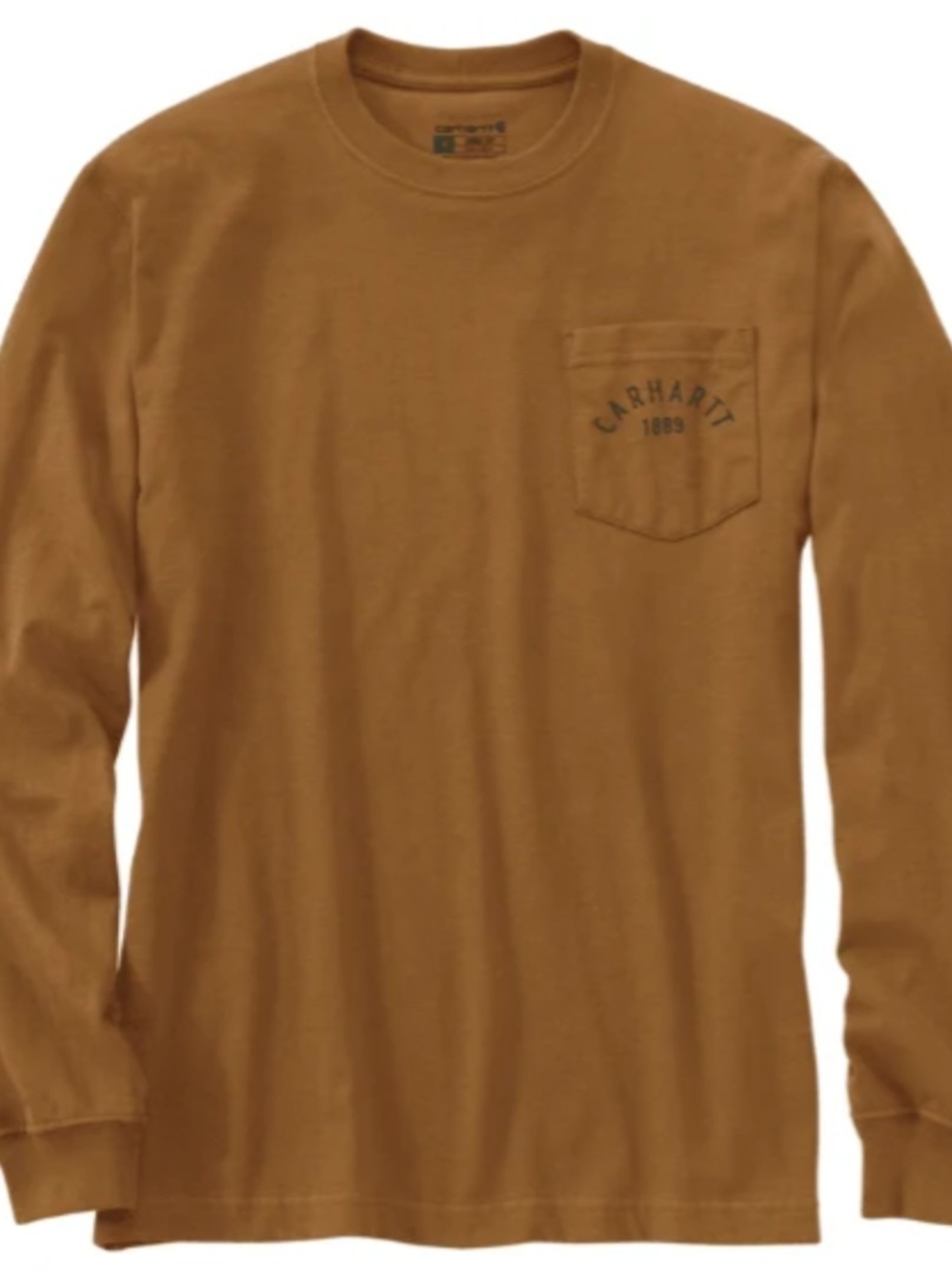Carhartt Men's Heavyweight Longhorn Graphic Long-Sleeve T-Shirt Size 3XL